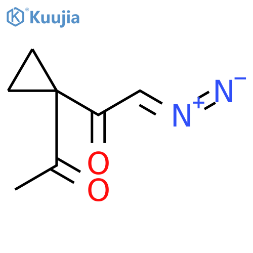 Ethanone, 1-(1-acetylcyclopropyl)-2-diazo- structure
