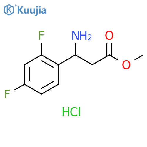 methyl 3-amino-3-(2,4-difluorophenyl)propanoate hydrochloride structure