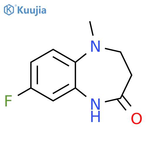 8-fluoro-5-methyl-2,3,4,5-tetrahydro-1H-1,5-benzodiazepin-2-one structure