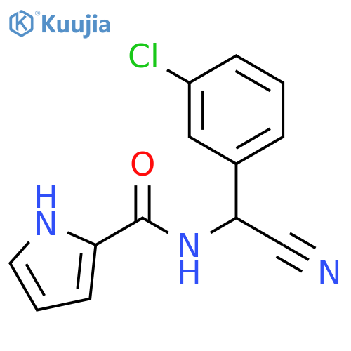 N-(3-chlorophenyl)(cyano)methyl-1H-pyrrole-2-carboxamide structure