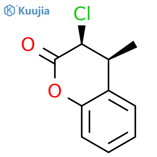 2H-1-Benzopyran-2-one, 3-chloro-3,4-dihydro-4-methyl-, cis-(±)- structure