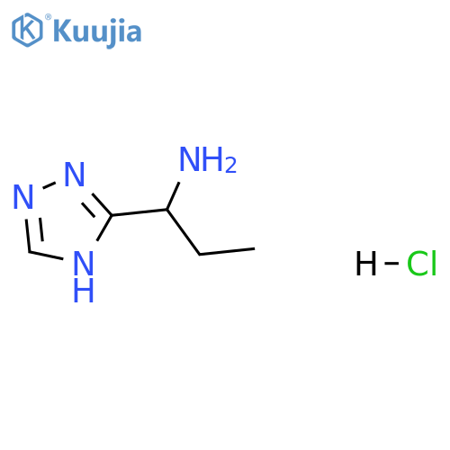 1-(4H-1,2,4-triazol-3-yl)propan-1-amine hydrochloride structure