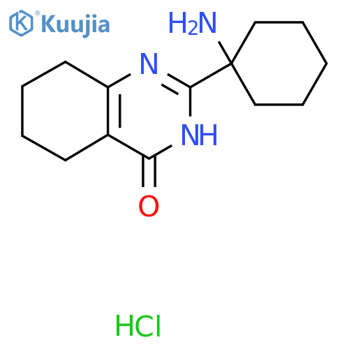 2-(1-Aminocyclohexyl)-3,4,5,6,7,8-hexahydroquinazolin-4-one hydrochloride structure
