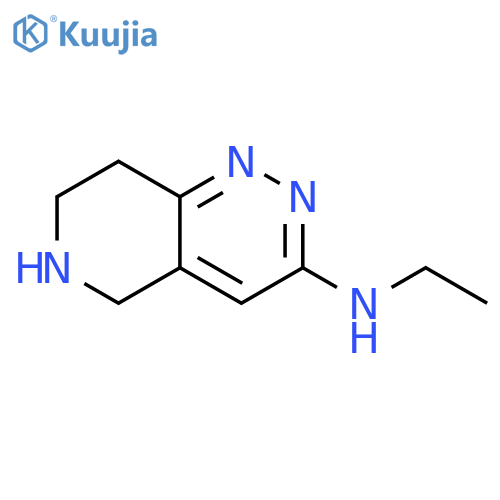 N-ethyl-5H,6H,7H,8H-pyrido[4,3-c]pyridazin-3-amine structure