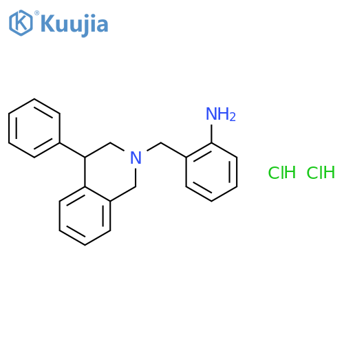 2-((4-Phenyl-3,4-dihydroisoquinolin-2(1H)-yl)methyl)aniline dihydrochloride structure
