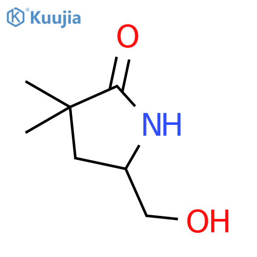 5-(hydroxymethyl)-3,3-dimethyl-2-Pyrrolidinone structure