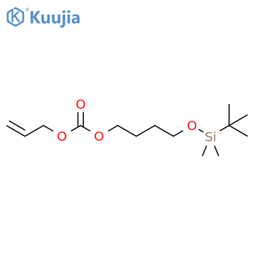 Carbonic acid, 4-[[(1,1-dimethylethyl)dimethylsilyl]oxy]butyl 2-propen-1-yl ester structure