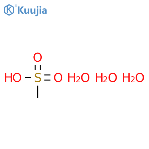 Methanesulfonic acid, trihydrate structure