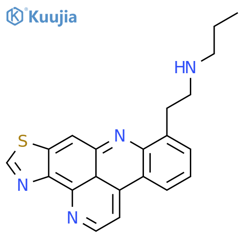 Butanamide,3-methyl-N-[2-(8H-pyrido[4,3,2-mn]thiazolo[4,5-b]acridin-9-yl)ethyl]- structure