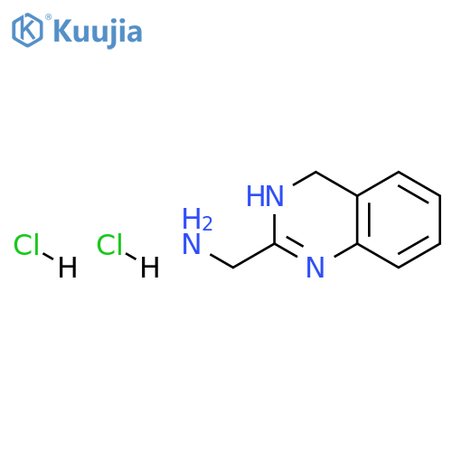 3,4-dihydroquinazolin-2-ylmethanamine dihydrochloride structure