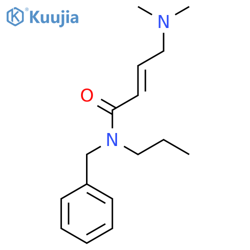 N-benzyl-4-(dimethylamino)-N-propylbut-2-enamide structure