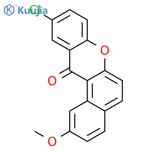 12H-Benzo[a]xanthen-12-one, 10-chloro-2-methoxy- structure