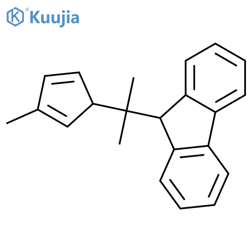 9H-Fluorene, 9-[1-methyl-1-(3-methyl-2,4-cyclopentadien-1-yl)ethyl]- structure