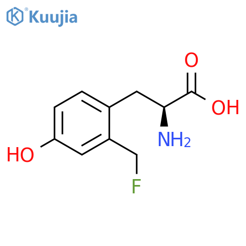 DL-Tyrosine, 2-(fluoromethyl)- structure