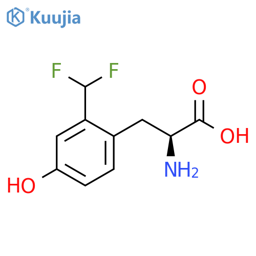 DL-Tyrosine, 2-(difluoromethyl)- structure