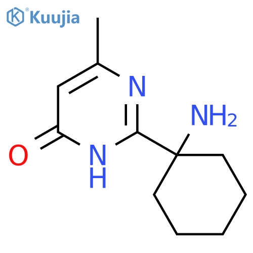 2-(1-Aminocyclohexyl)-6-methyl-3,4-dihydropyrimidin-4-one structure