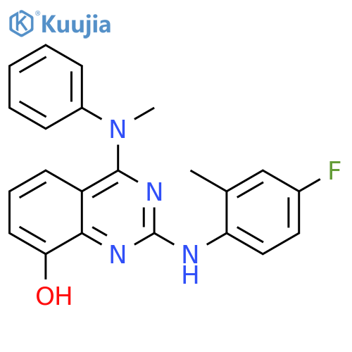 8-Quinazolinol,2-[(4-fluoro-2-methylphenyl)amino]-4-(methylphenylamino)- structure