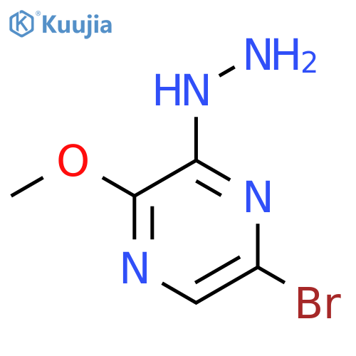6-Bromo-2-hydrazino-3-methoxypyrazine structure