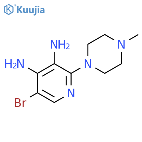 5-Bromo-2-(4-methylpiperazin-1-yl)pyridine-3,4-diamine structure