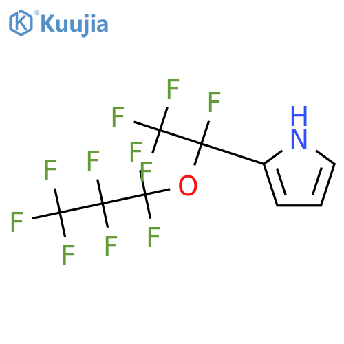 1H-Pyrrole, 2-[1,2,2,2-tetrafluoro-1-(heptafluoropropoxy)ethyl]- structure