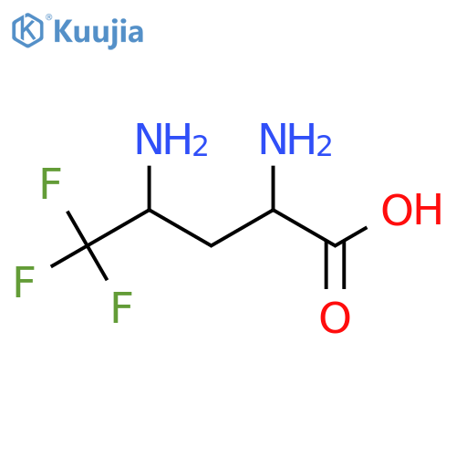 2,4-Diamino-5,5,5-trifluoropentanoic acid structure