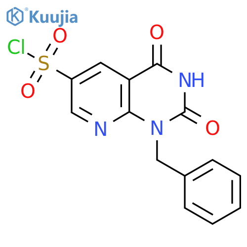 1-benzyl-2,4-dioxo-1H,2H,3H,4H-pyrido2,3-dpyrimidine-6-sulfonyl chloride structure