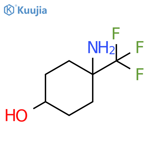 4-amino-4-(trifluoromethyl)cyclohexan-1-ol structure