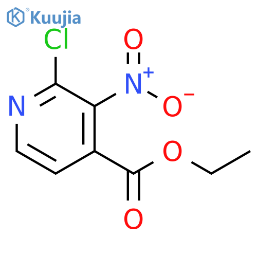 ethyl 2-chloro-3-nitropyridine-4-carboxylate structure