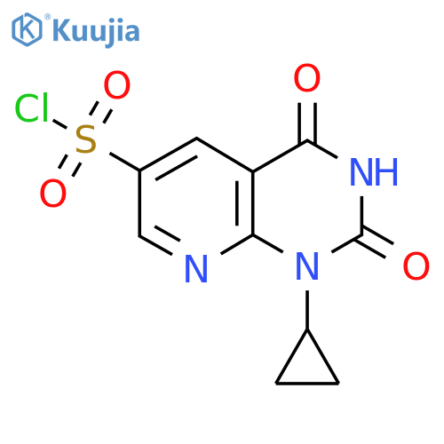 1-cyclopropyl-2,4-dioxo-1H,2H,3H,4H-pyrido2,3-dpyrimidine-6-sulfonyl chloride structure