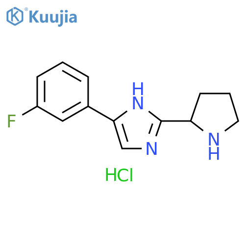 4-(3-fluorophenyl)-2-(pyrrolidin-2-yl)-1H-imidazole dihydrochloride structure