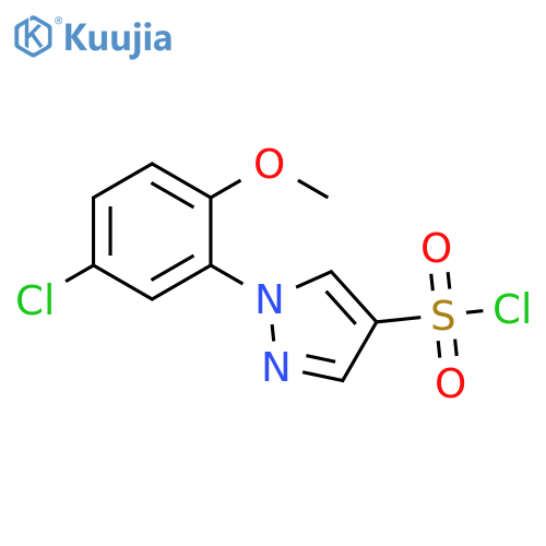 1-(5-chloro-2-methoxyphenyl)-1H-pyrazole-4-sulfonyl chloride structure