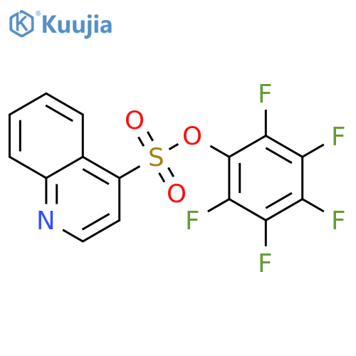 2,3,4,5,6-Pentafluorophenyl quinoline-4-sulfonate structure