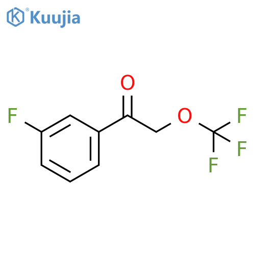 1-(3-fluorophenyl)-2-(trifluoromethoxy)ethan-1-one structure