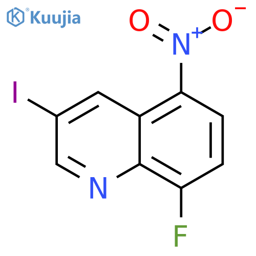 8-fluoro-3-iodo-5-nitroquinoline structure