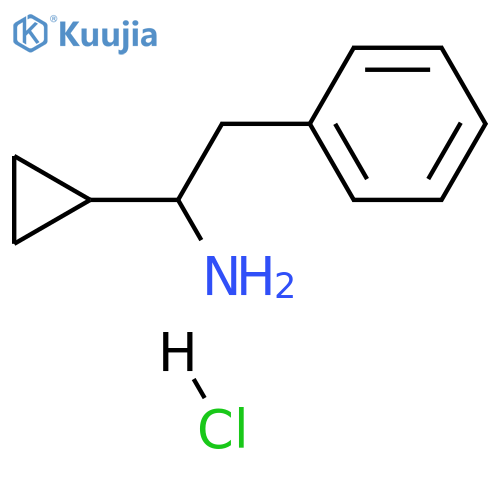 1-cyclopropyl-2-phenylethan-1-amine hydrochloride structure