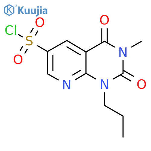 3-methyl-2,4-dioxo-1-propyl-1H,2H,3H,4H-pyrido2,3-dpyrimidine-6-sulfonyl chloride structure