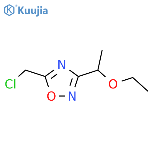 5-(Chloromethyl)-3-(1-ethoxyethyl)-1,2,4-oxadiazole structure