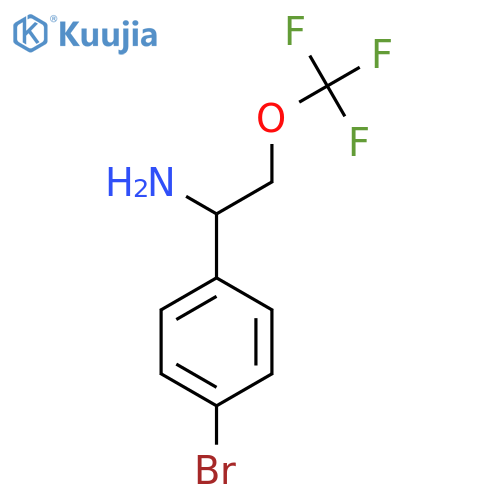 1-(4-Bromophenyl)-2-(trifluoromethoxy)ethan-1-amine structure