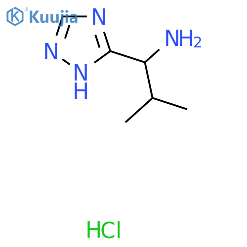 2-Methyl-1-(4H-1,2,4-triazol-3-yl)propan-1-amine hydrochloride structure