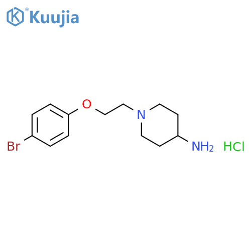 1-2-(4-Bromophenoxy)ethylpiperidin-4-amine Dihydrochloride structure