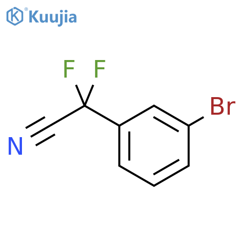 2-(3-bromophenyl)-2,2-difluoroacetonitrile structure