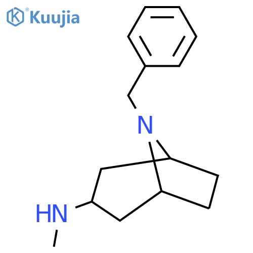 8-benzyl-N-methyl-8-azabicyclo3.2.1octan-3-amine structure