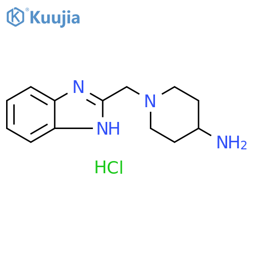 1-(1H-1,3-benzodiazol-2-ylmethyl)piperidin-4-amine trihydrochloride structure