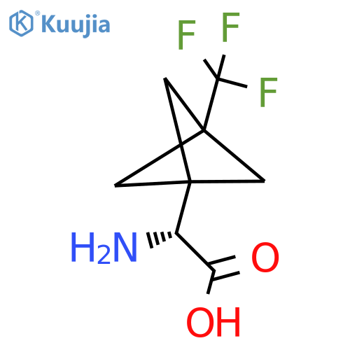 (2R)-2-Amino-2-[3-(trifluoromethyl)bicyclo[1.1.1]pentan-1-yl]acetic acid structure