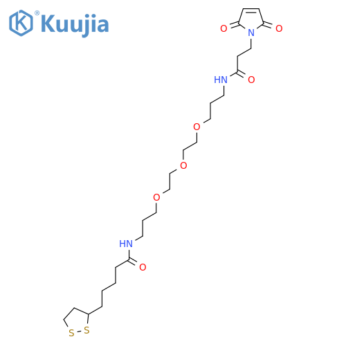 Lipoamide-PEG3-Mal structure