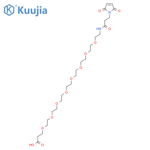 Mal-amido-PEG8-C2-acid structure