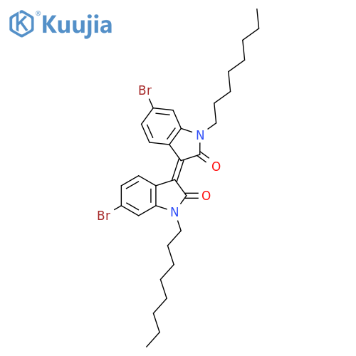 6,6'-Dibromo-1,1'-di(n-octyl)isoindigo structure