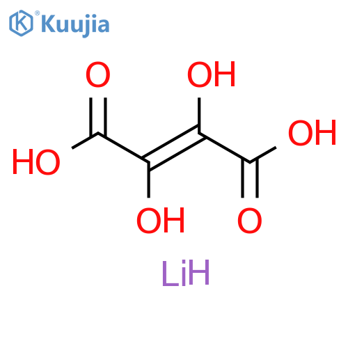 2-Butenedioic acid, 2,3-dihydroxy-, lithium salt (1:2), (2E)- structure