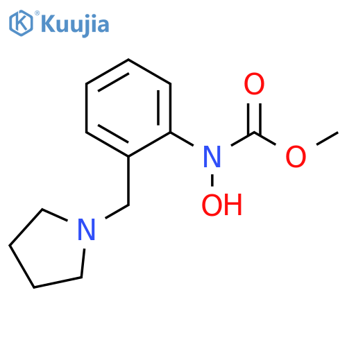 Carbamic acid, N-hydroxy-N-[2-(1-pyrrolidinylmethyl)phenyl]-, methyl ester structure