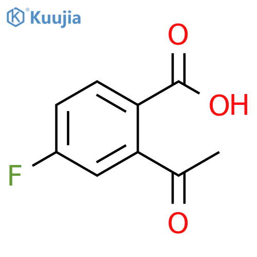 2-acetyl-4-fluorobenzoic acid structure